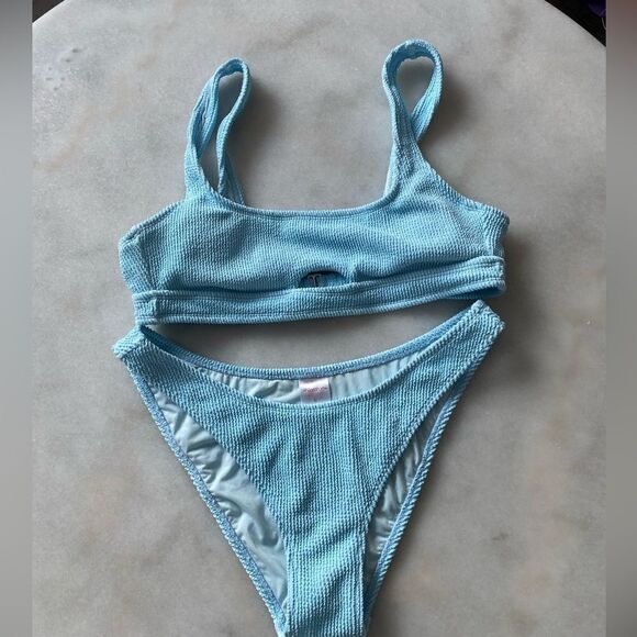 WOMENS HIGH WAISTED SWIMSUIT SIZE LARGE - Picture 1 of 3